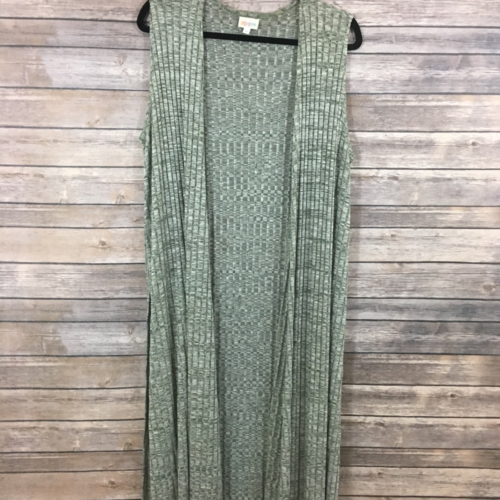 EUC LLR Joy Vest, Green, ribbed